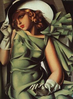 The girl with gloves, Tamara de Lempicka